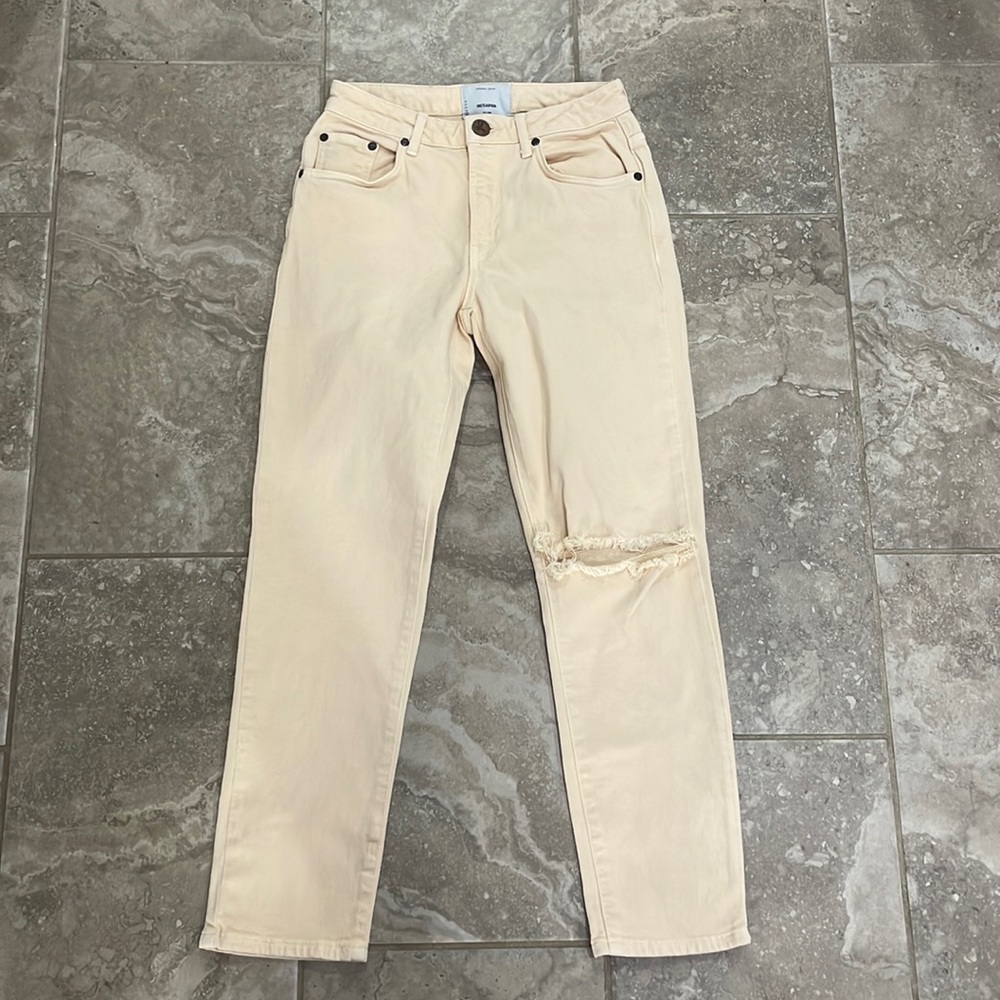 One Teaspoon High Waist Awesome Baggies Organic Denim Size 26